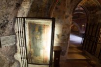 Questo è l'unico affresco di cui si sappia che rappresenta il santo di Assisi prima che diventasse santo. This is the unique frescoe representing Assisi's Saint before he become a Saint.